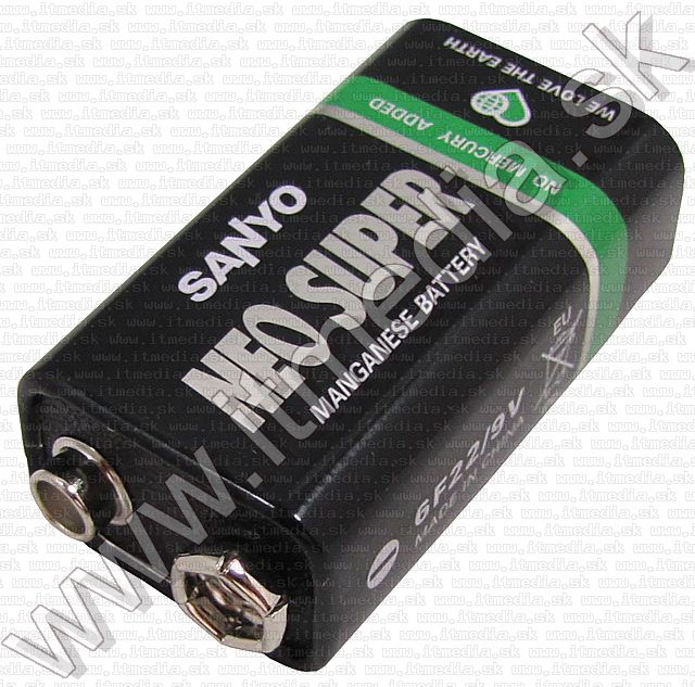 Image of SANYO battery Mangan 6F22 9v foil (IT5472)