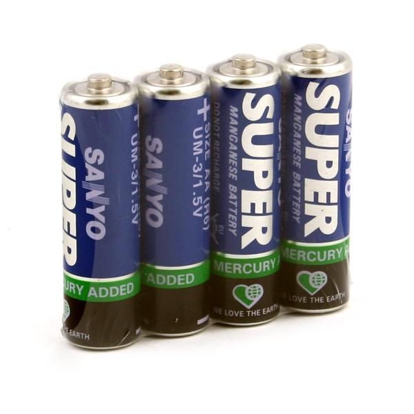 Image of SANYO battery Mangan 4xAA R06 foil (IT4976)