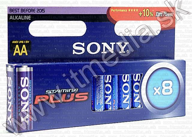 Image of Sony *Stamina Plus* battery ALKALINE 8xAA LR06 (IT4419)