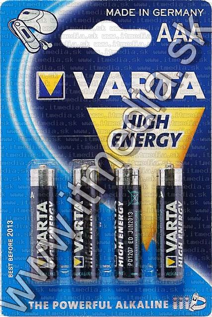 Image of VARTA battery alkaline 4xAAA (LR03) **MICRO** (4903) (IT6593)