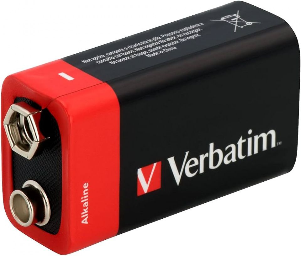 Image of VERBATIM battery alkaline 9v (6LR61) 49924 (IT14821)