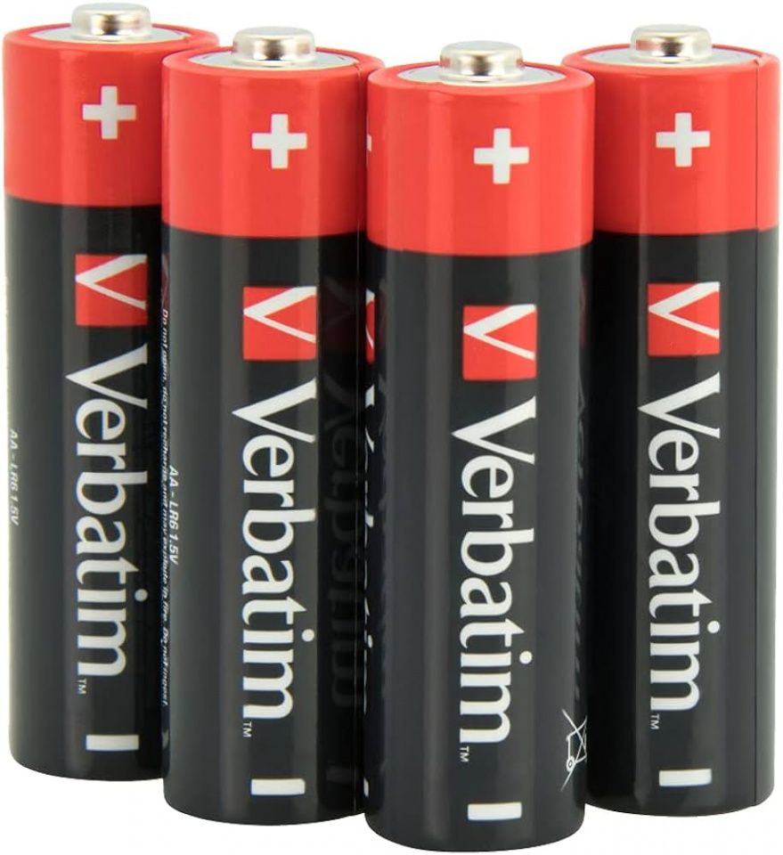 VERBATIM battery alkaline 4xAA (LR06) (49921) (IT1814) Image of VERBATIM battery alkaline 4xAA (LR06) (49921) (IT1814)