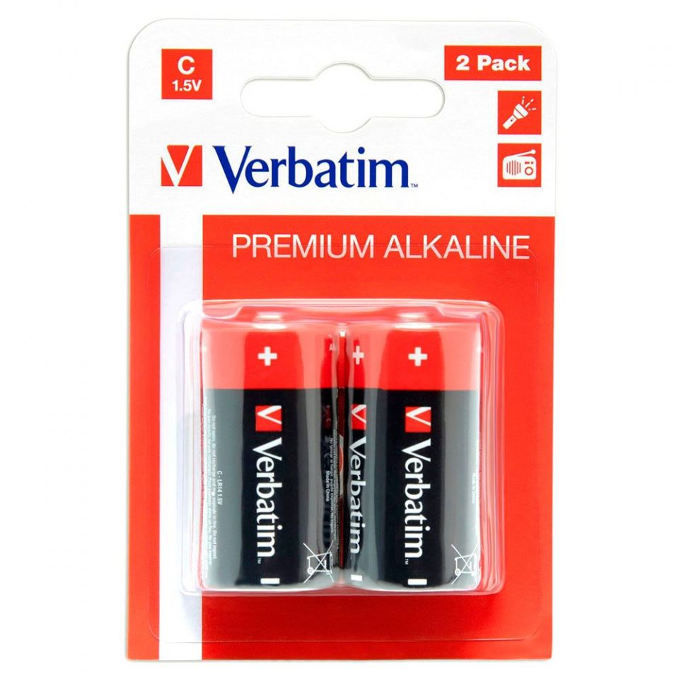 Image of VERBATIM battery alkaline 2xC (LR14) 49922 (IT4565)