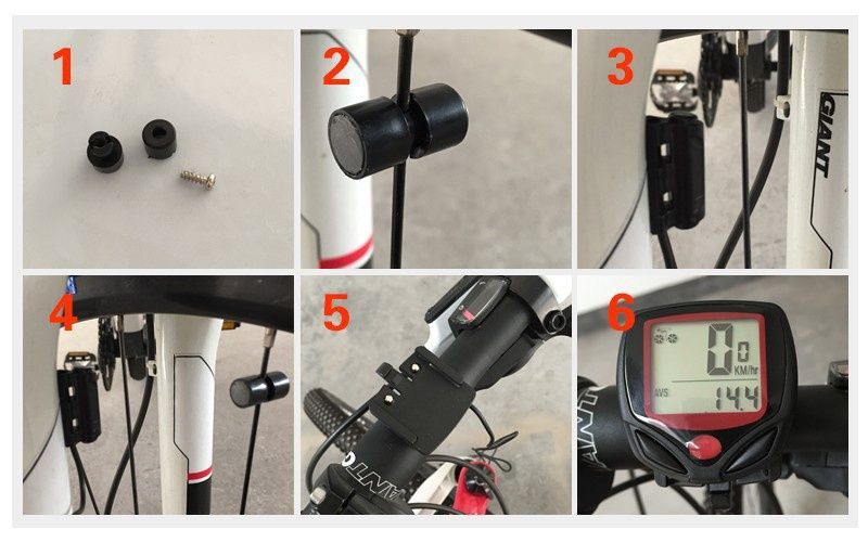 Image of Bicikli Computer kerékpáros km óra (vezetékes) sebességóra (IT10058)