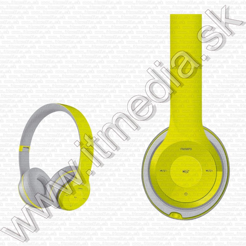 Vezetéknélküli Bluetooth fejhallgató és MP3 lejátszó (microSD) Szürke/Zold (IT13671) Image of Vezetéknélküli Bluetooth fejhallgató és MP3 lejátszó (microSD) Szürke/Zold (IT13671)