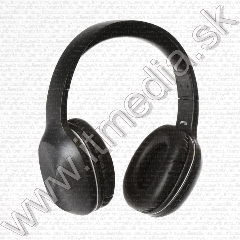 Image of Vezetéknélküli Bluetooth fejhallgató headset [44457] fekete (IT14271)