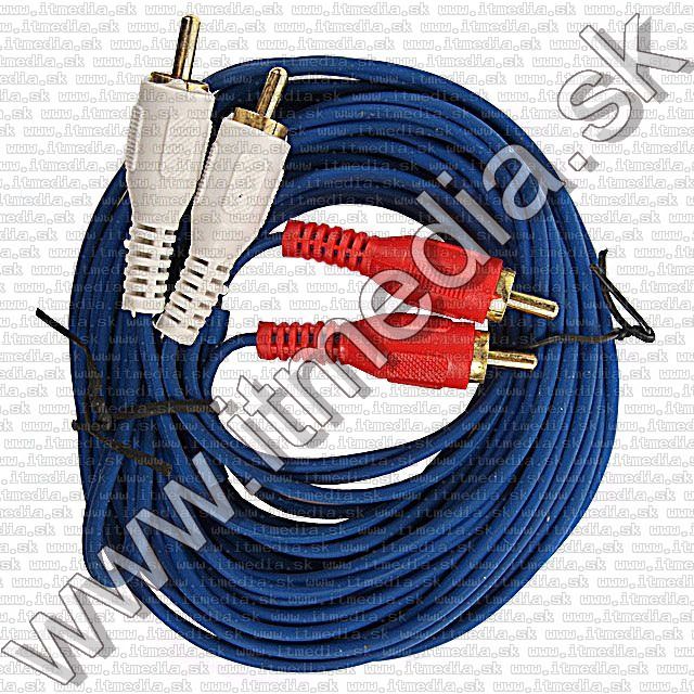 Image of 2x RCA-RCA Kábel, HQ, 5m (kek) (IT9562)