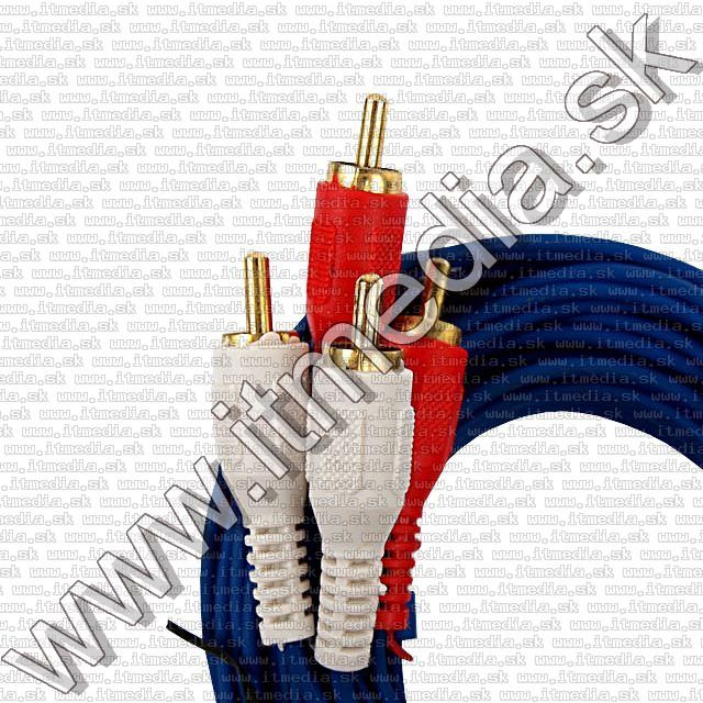 Image of 2x RCA-RCA Kábel, HQ, 5m (kek) (IT9562)