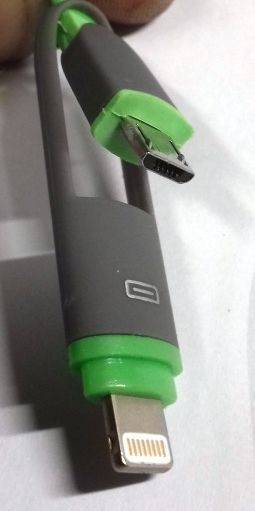 Image of Platinet 2-in-1 iPhone5G Lightning + microUSB cable 2m (IT13765)