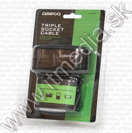 Image of Cigar Socket 3-way Splitter Cable *Black* (IT7716)