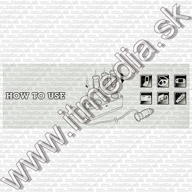 Image of Car Cigar Socket 3-way Splitter Cable with USB (IT8512)