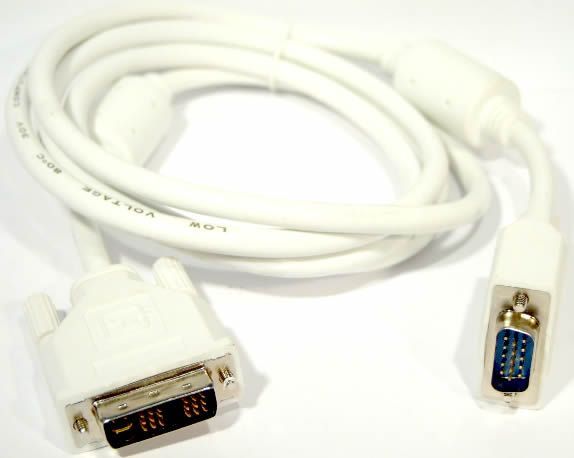 Image of DVI to VGA cable, analog 3m black (IT2788)