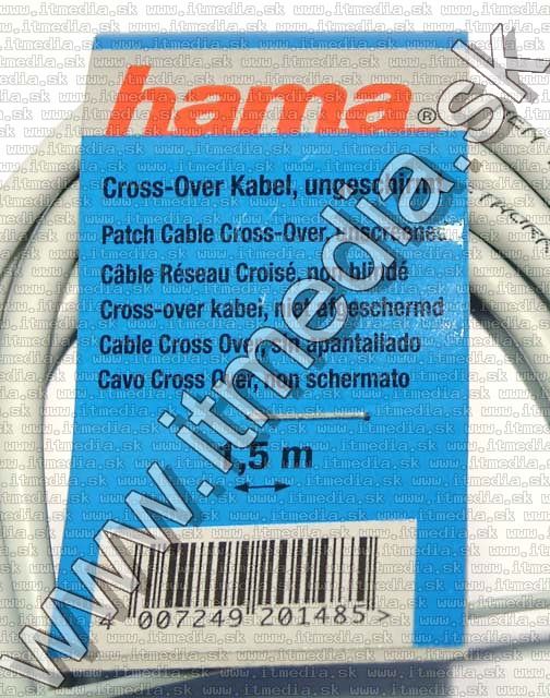 Image of HAMA Ethernet Network **Crosslink** cable --1.5m-- (UTP) (IT4490)