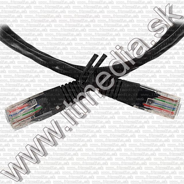 Image of Ethernet Network (Lan) cable **1m** RJ45 *BLACK* (UTP) (IT7446)