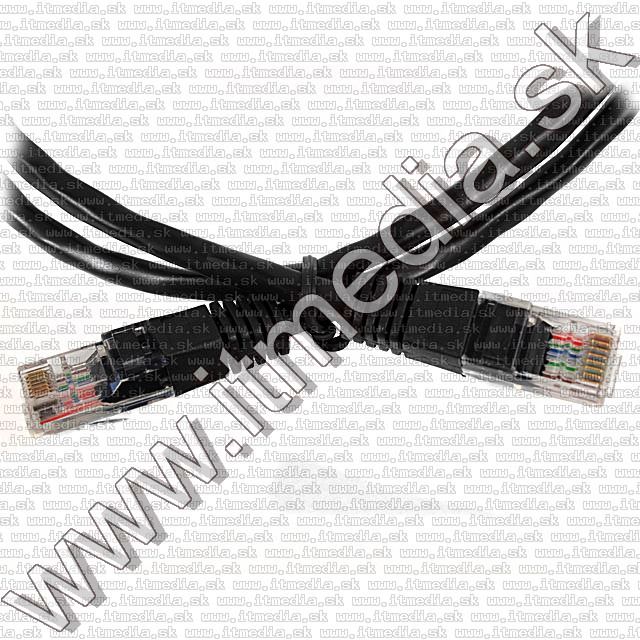 Image of Ethernet Network (Lan) cable **1m** RJ45 *BLACK* (UTP) (IT7446)