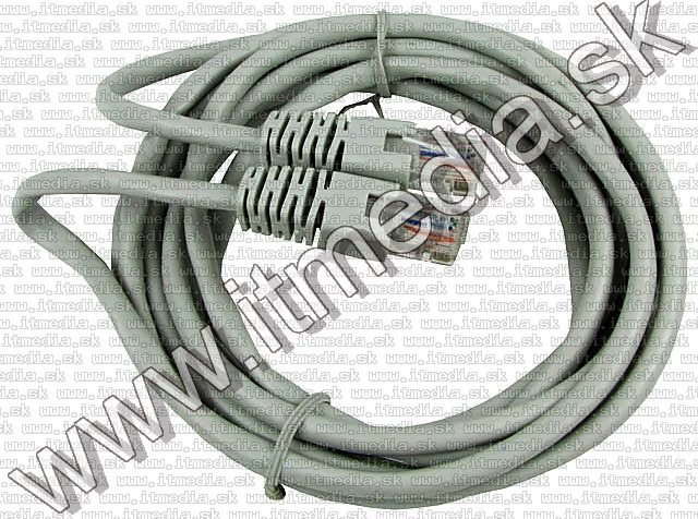 Image of Ethernet Network (Lan) cable **5m** RJ45 Grey (UTP) (IT0219)