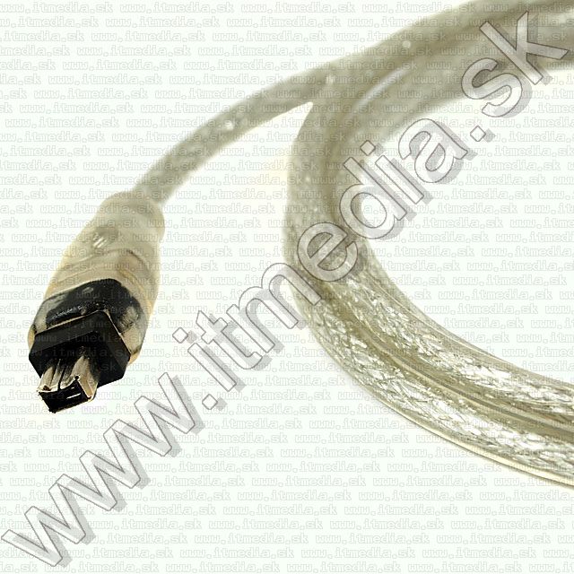 Image of FireWire ILink IEE1394 Cable4-6pin 1.4m silver (IT1663)
