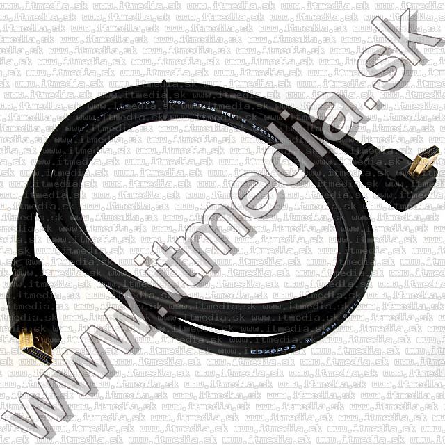 Image of HDMI v1.3 cable 1,5m GOLD *No Filter* L-neck (IT7330)