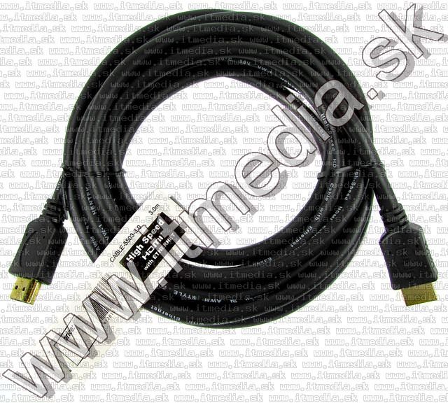 Image of HDMI v1.4 cable 3m GOLD *ethernet* (IT5727)