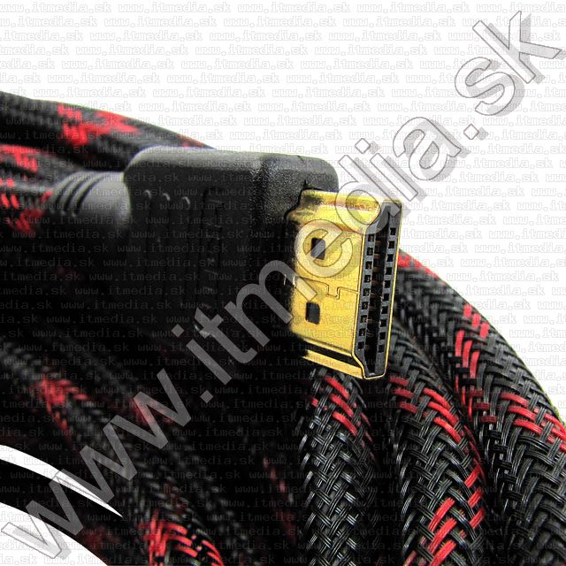 Image of HDMI v1.4 cable 5m GOLD *Red Stripe* (IT7565)