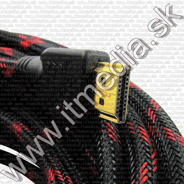 Image of HDMI v1.4 cable 10m GOLD *Red Stripe* (IT7259)