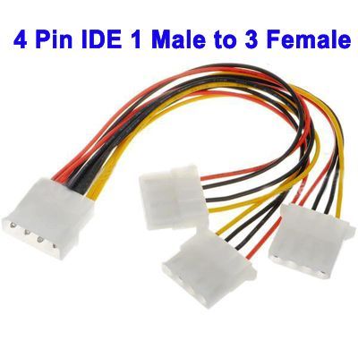 Image of MOLEX (PC) Internal Power Cable Splitter 1-to-3 (IT8156)