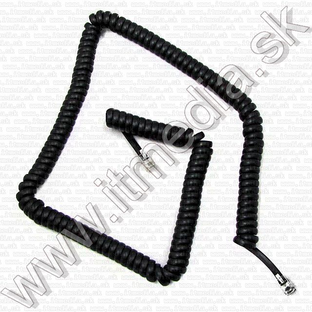 Image of Telephone Handset Cable 5m Black RJ-11 (2x 6P4C) (IT5302)