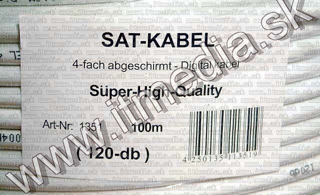 Image of Coaxial SAT cable white 120 dB, 100 meter (IT3888)