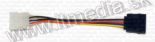 Image of Molex aljzat - SATA dugóra alakító (Cable-259) (IT1126)