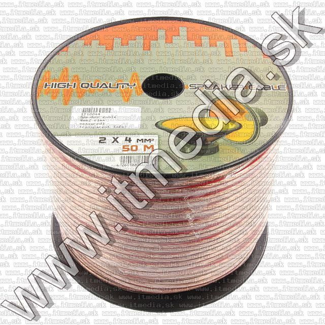 Image of Hangfal kábel 4mm2 (1m* méterre) Átlátszó Info! (IT10044)