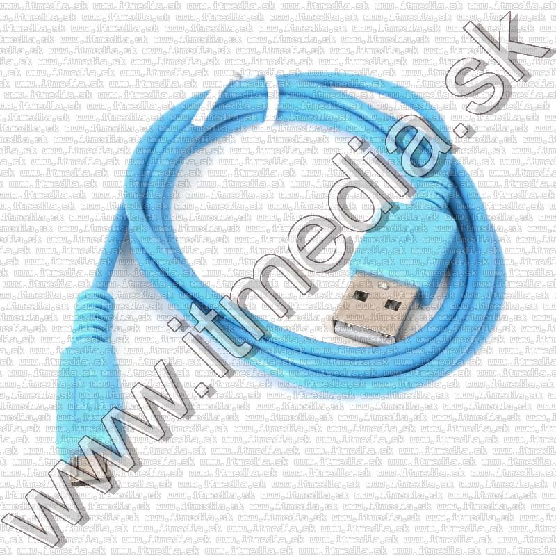 Image of USB - microUSB cable 1m *Blue* 1.5A HQ (IT13103)