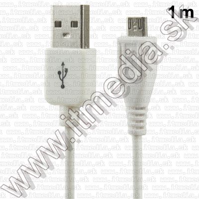 Image of USB - microUSB cable 1m *White* 500mA (IT9280)
