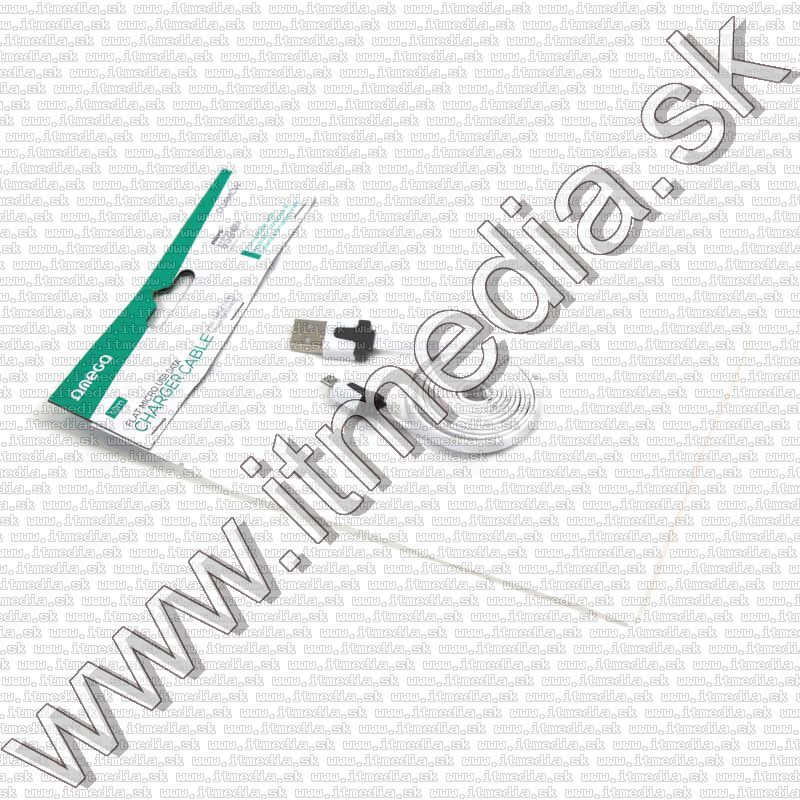 Image of USB - microUSB kábel 1m *Lapos* Fehér (IT12726)