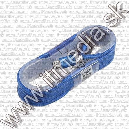 Image of USB - microUSB kábel 1.5m *Cipőfűző* *Hengeres* *Kék* (IT12012)