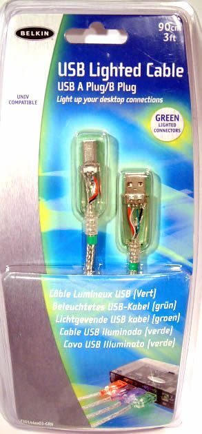 Image of Belkin USB Printer cable 90cm *Green LED* (IT3200)