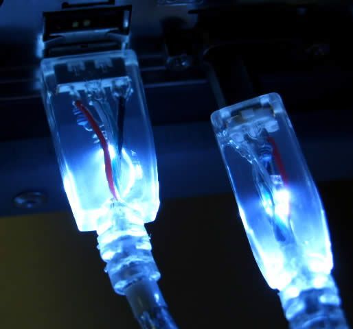 Image of Belkin USB Printer cable 180cm *White LED* (IT3866)