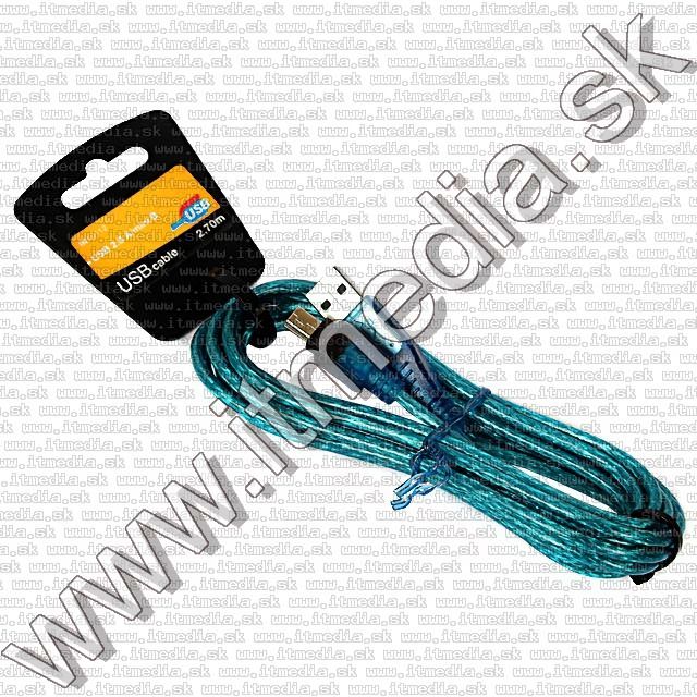 Image of USB A - 5p mini USB Cable 2.7m *blue* (IT8147)