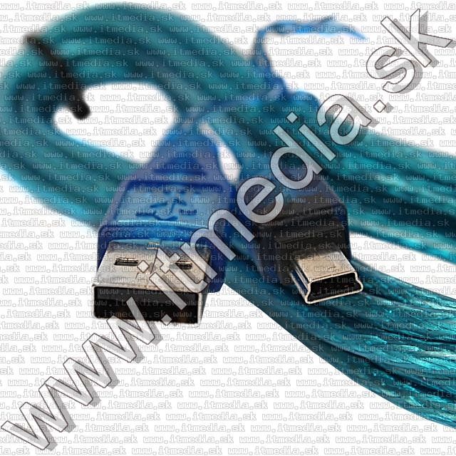 Image of USB A - 5p mini USB Cable 2.7m *blue* (IT8147)