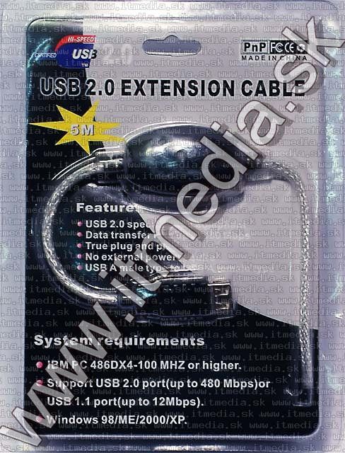 Image of USB 2.0 Cable extender, **REPEATER**, 5m (IT4652)