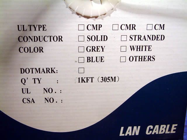 Image of FTP (Network LAN) (UTP) Cable Cat5e 305m (IT2409)