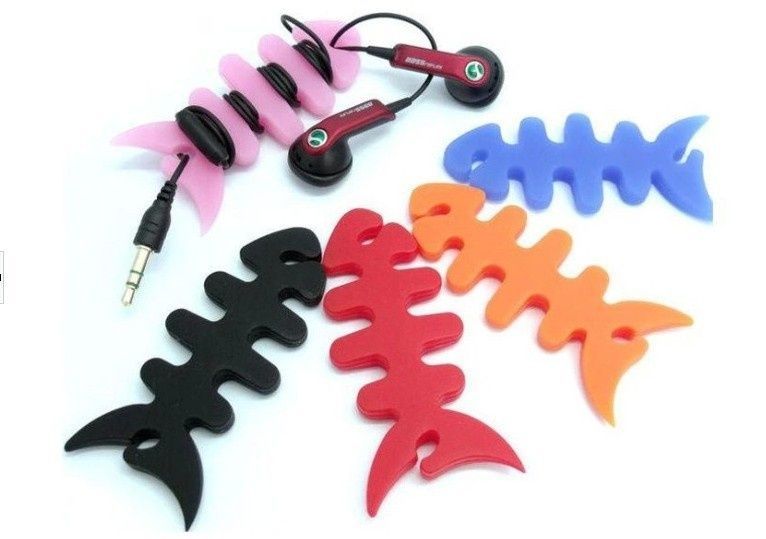 Image of Fülhallgató zsinór tartó szilikon hal BULK (IT12511)