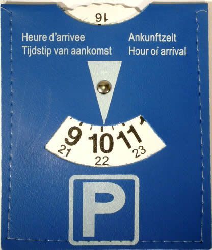 Image of Car Parking Disc (Ankunftzeit) (IT3308)