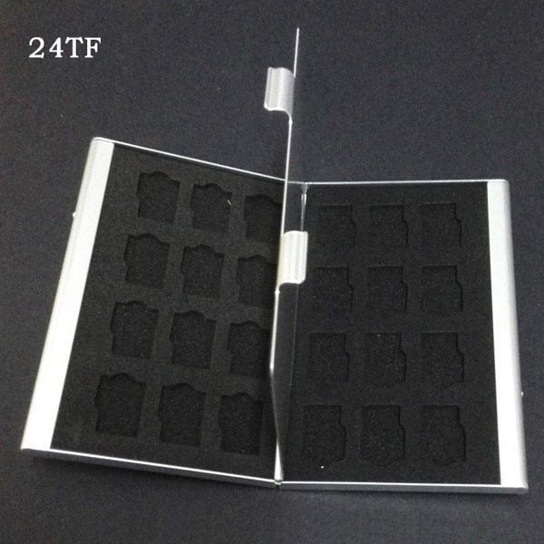 Image of Slim Aluminium memorycard holder (24x microSD) (IT13716)