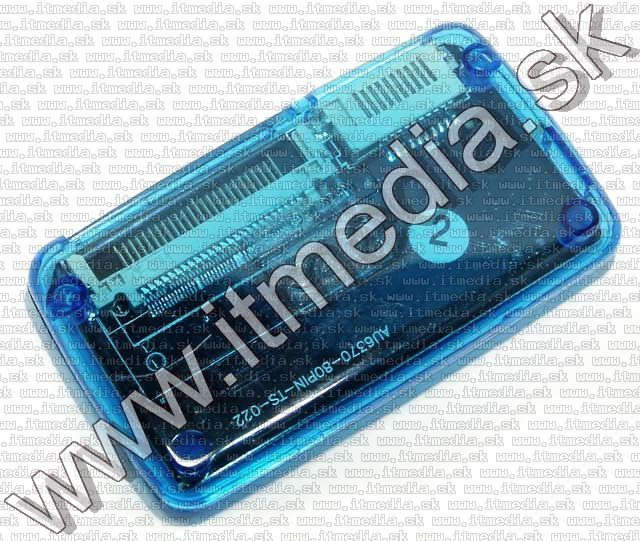 Image of Gembird All-in-1 Memory Card Reader Blue (IT3831)