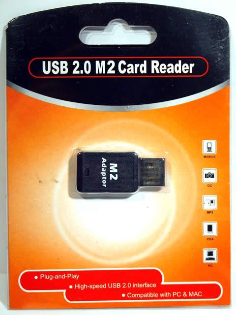 Image of IT Media Micro USB Cardreader for M2 cards BULK (IT3555)