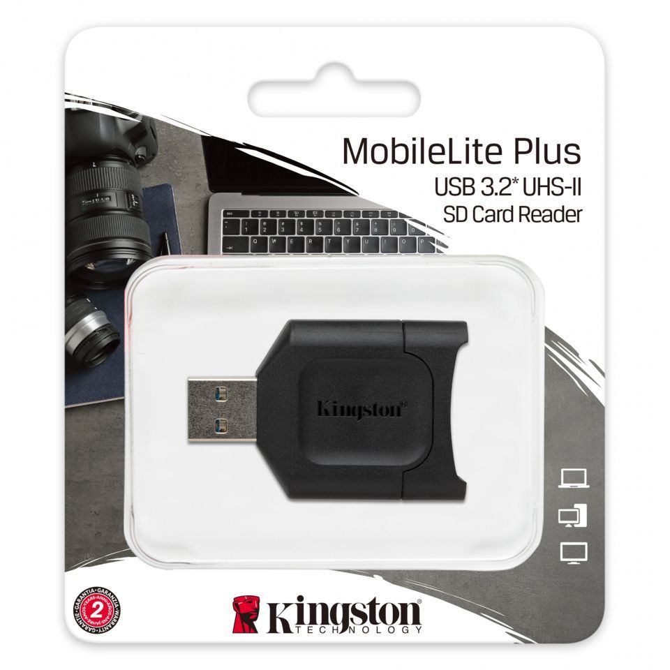 Image of Kingston USB 3.2 Mobilite Plus UHS-II SDXC Memória kártya író/olvasó MLP !info (IT14668)