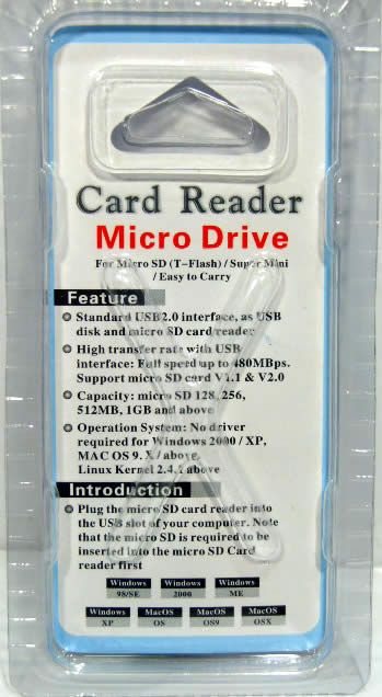 Image of LogiLink mini CardReader *microSD* HC *Black* (IT3885)