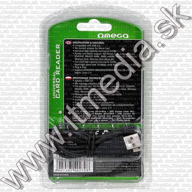 Image of Omega All-in-1 mini Memory Card Reader 40279 (IT7274)