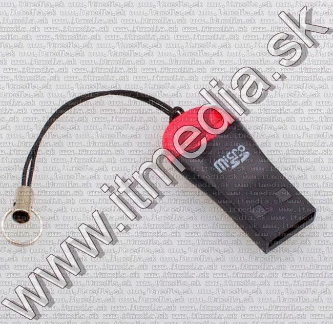 Image of Kisméretű USB 2.0 kártyaolvasó microSD kártyákhoz BULK (IT8728)