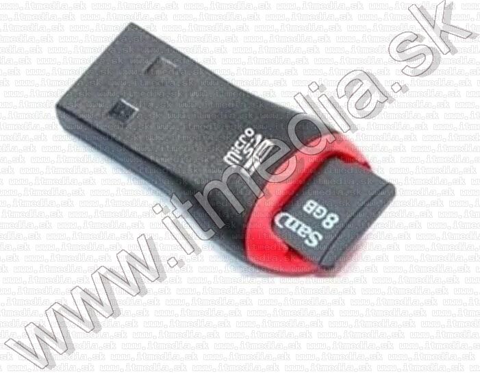 Image of Kisméretű USB 2.0 kártyaolvasó microSD kártyákhoz BULK (IT8728)